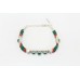 Handmade Bracelet 925 Sterling Silver Natural Green Onyx Beads Gem Stones P 708